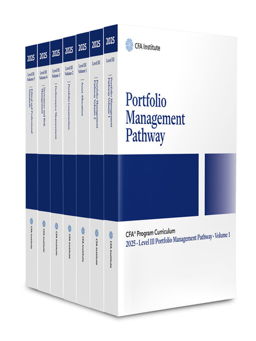 Title details for 2025 CFA Program Curriculum Level III Portfolio Management Box Set by CFA Institute - Available